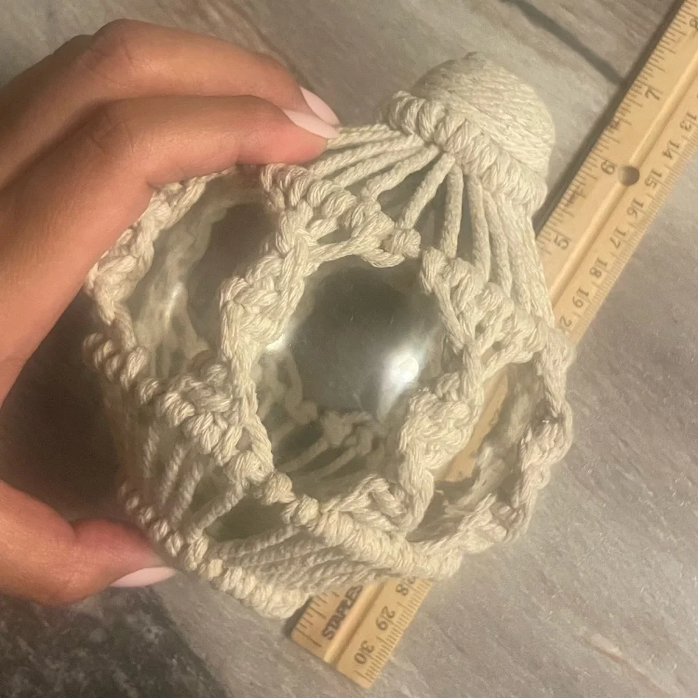 Pier 1 Imports Macrame Glass Ball